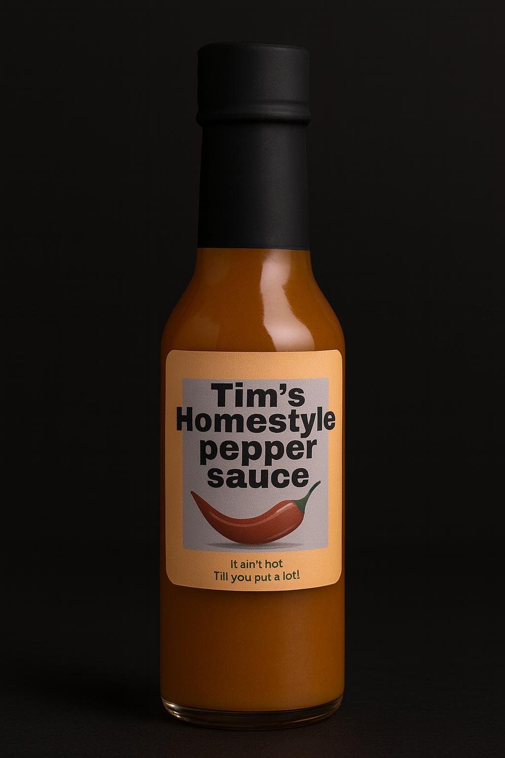 Tim's Original Homestyle Pepper Sauce Bottle